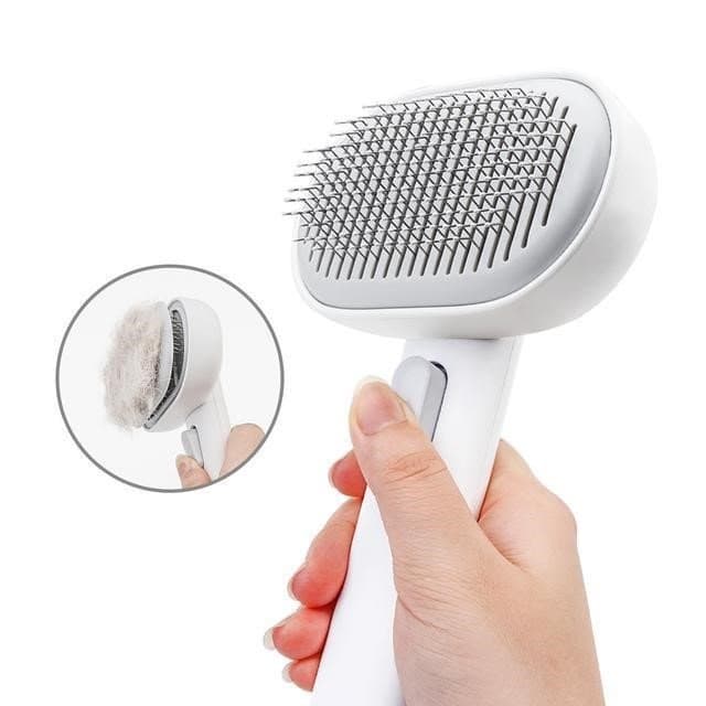 New Style Cat Hair Comb Cleaner - White
