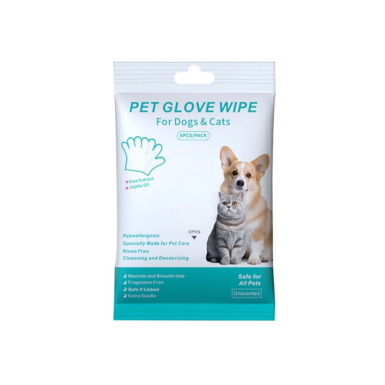 Pet Glove Wipe - 6pc
