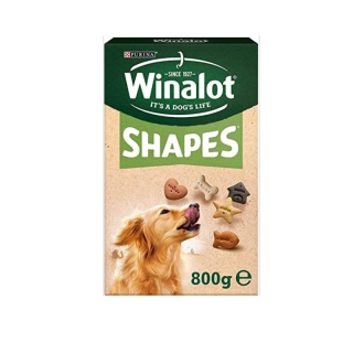 Winalot 2 x Shapes Dog Treat Biscuits, 800 g